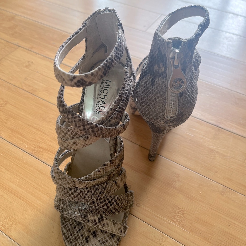 Michael Kors Python Jenna Sandal 7.5 - image 3